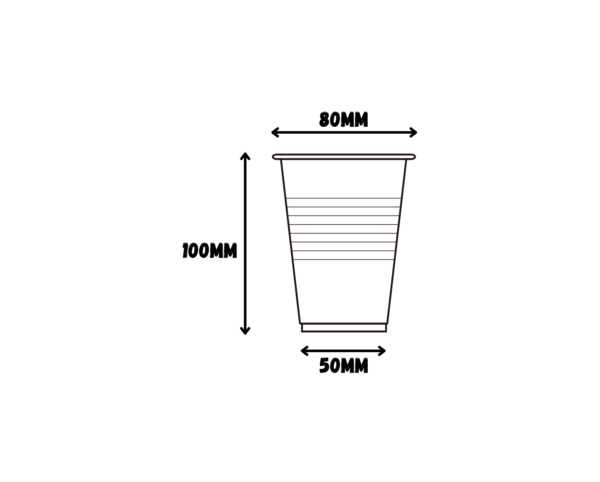 clear cup dimensions