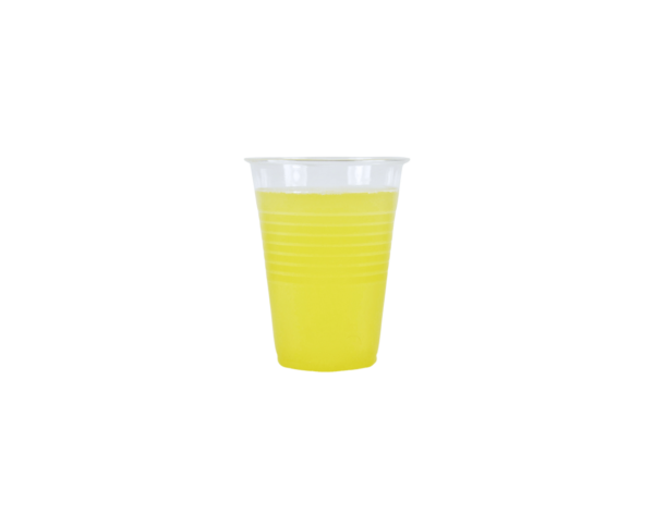 compostable cold cup with lemon juice