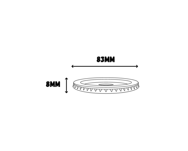 highball cup lid dimensions